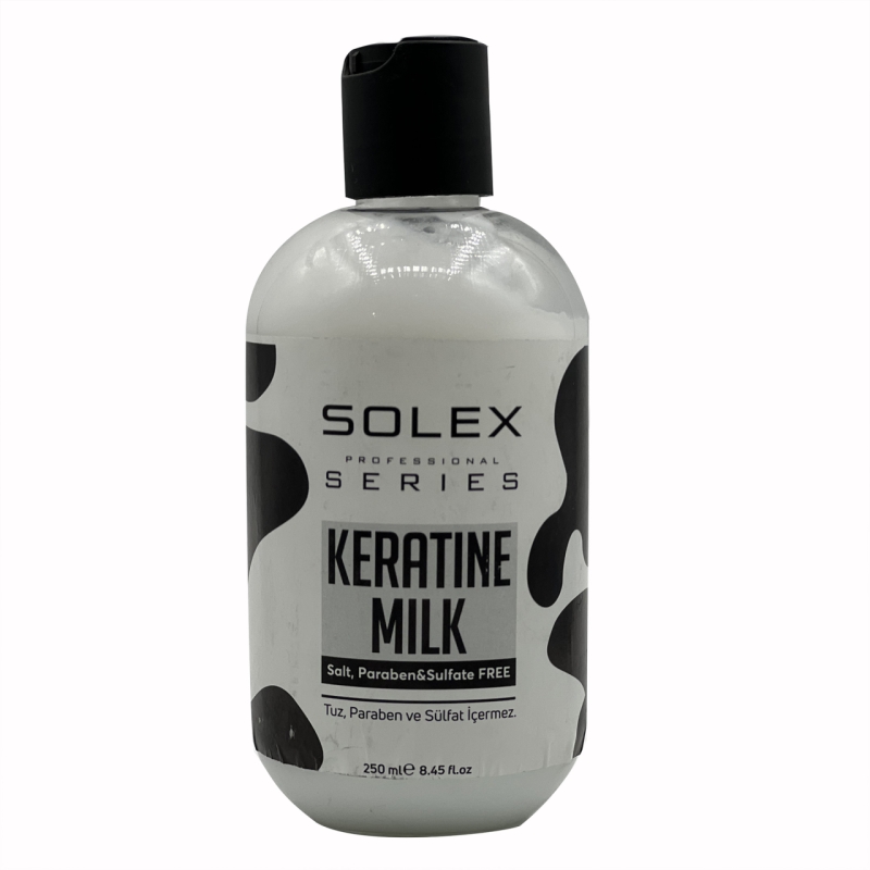 شیر مو کراتینه سولکس (Solex) بدون سولفات مناسب انواع مو حجم 250 میلی لیتر